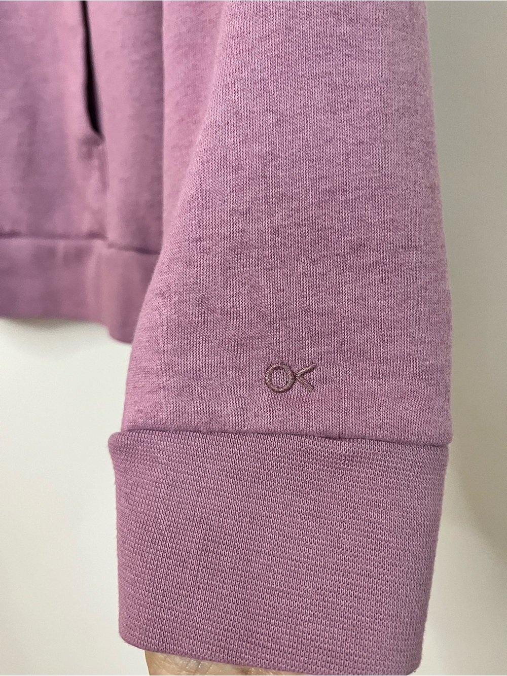 Outerknown Hightide Hoodie Mauve Purple Organic Cotton Pullover Sweatshirt Large - Picture 6 of 8
